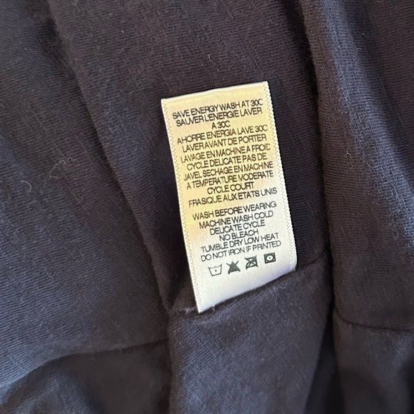 Sundry Anthropologie Ruched Racerback Navy Blue Tank Cotton Mini Dress Sz 3 (L) - Picture 11 of 11